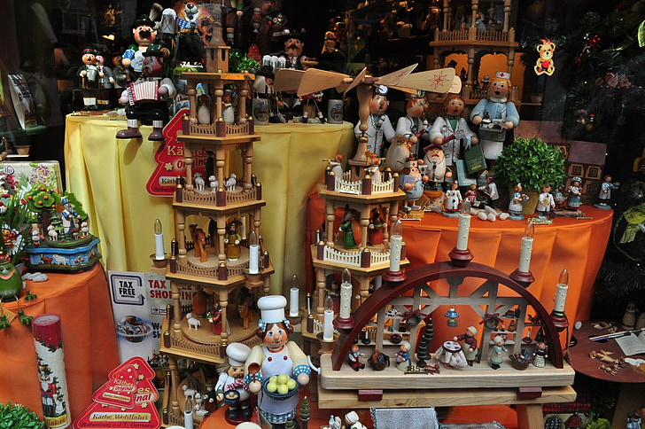 hračky, dřevo, Vánoční, Santa claus, Magi