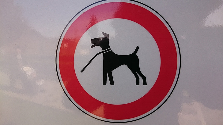 tanda, anjing, lintah, siluet, simbol