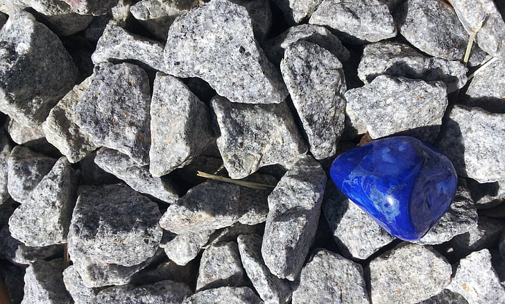 Lazuritas, pusbrangiai akmenys, mėlyna, akmuo, brangakmeniai, Rokas - objekto, akmens medžiagos
