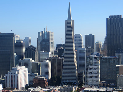 San, Francisco, California, pilvelõhkuja, City, Transamerica, püramiid