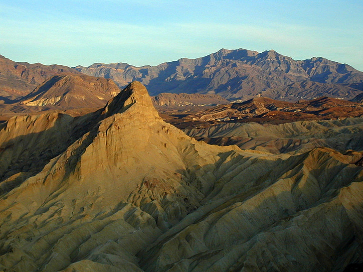 Death Valley National Park, Californie, paysage, désert, vallée de, montagnes, Sky