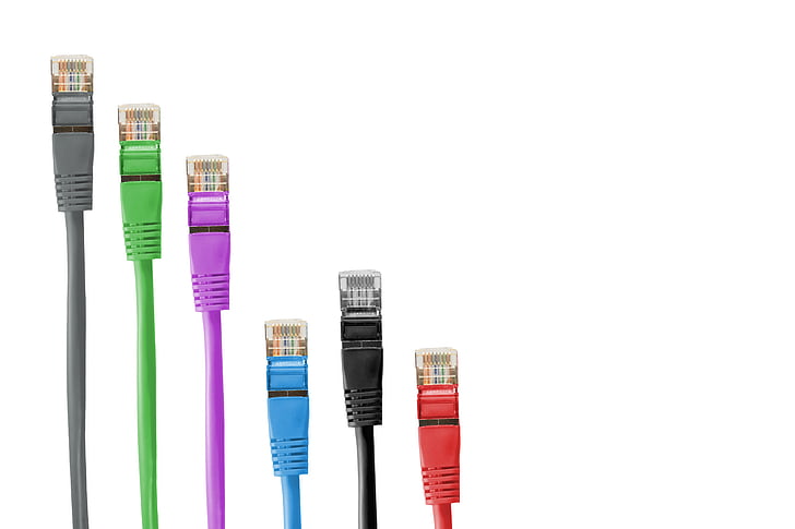 cables de xarxa, cable, Parcel·la, cable de parcel·la, RJ, RJ45, RJ-45