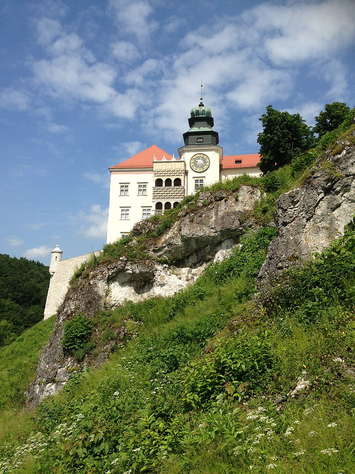 Pieskowa skała castle, slott, museet, monumentet, arkitektur, byggnad