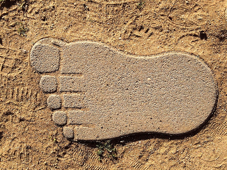αποτύπωμα, το πόδι, Άμμος, ξυπόλυτος, ίχνη στην άμμο, δέκα, ανθρώπινη