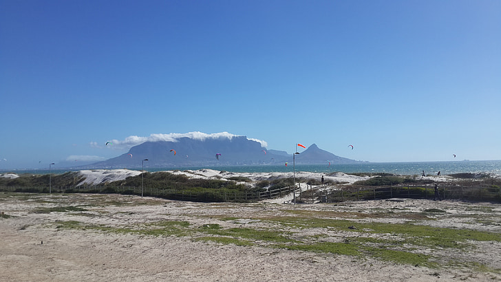 Mountain, landskab, syd, Afrika, tabel, Cape, by
