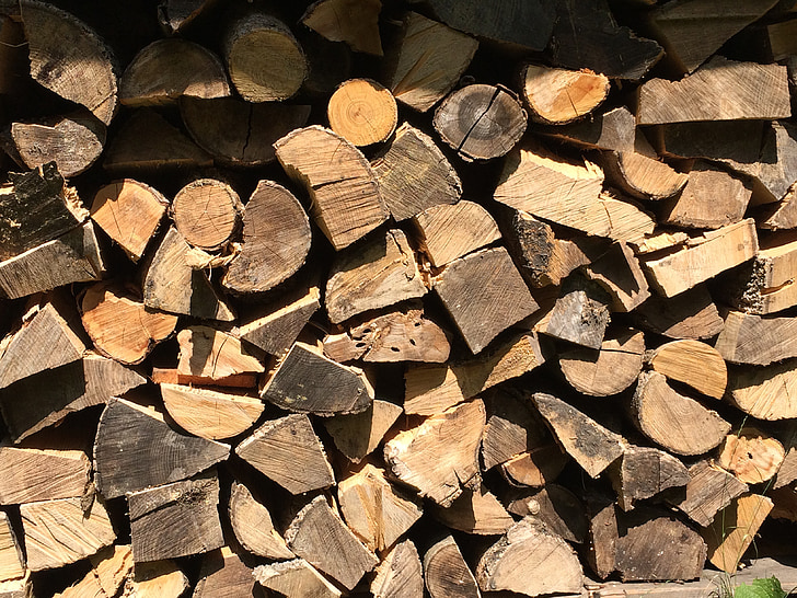 træ, holzstapel, stablet op, voksende bestand, brænde, Log, sawed off