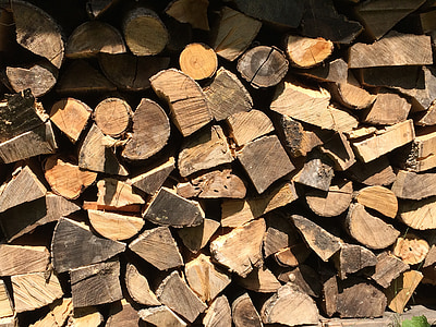 kayu, holzstapel, ditumpuk, tumbuh saham, kayu bakar, log, menggergaji