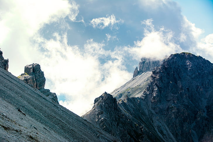 nature, landscape, mountain, clouds, sky, travel, adventure