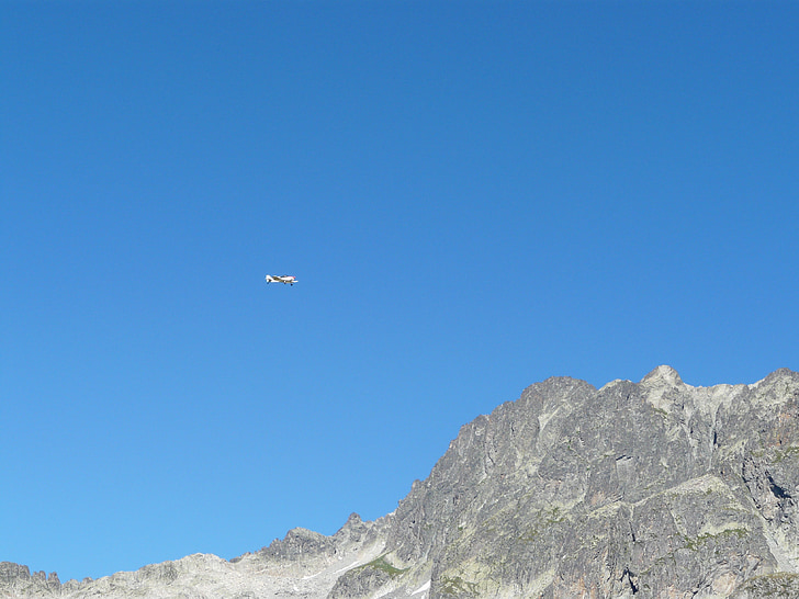 montagna, cielo, aeromobili, paesaggio, natura