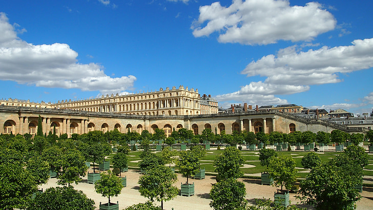 Versailles, pils, Paris, interesantas vietas, dārza