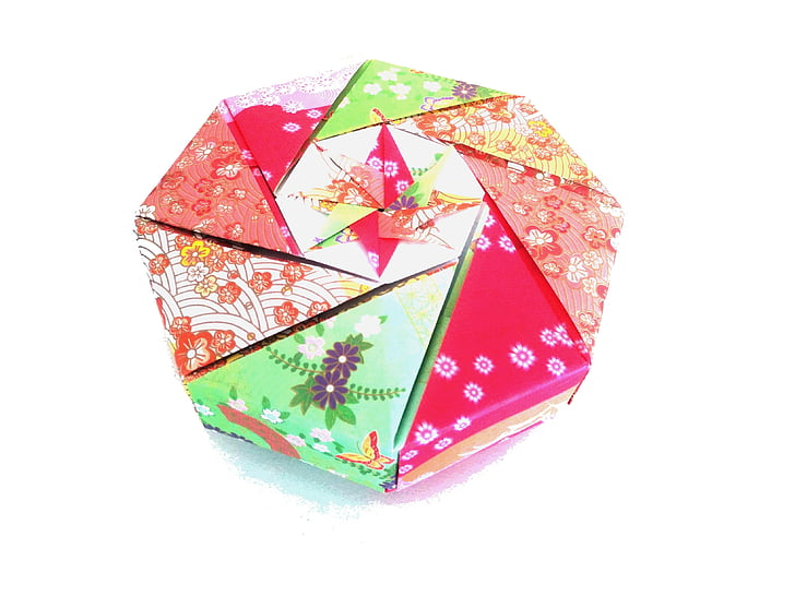 origami, Japan, papir, Japansk mønstre, boks, gave