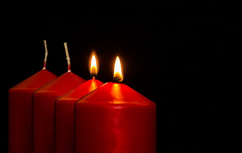 Адвент, 2 появата, Адвент свещи, бижута Коледа, свещи, Втората свещ, светлина