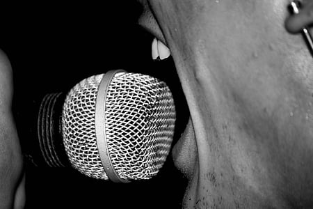 rock, bar, microphone, music, acoustic, scream, singing