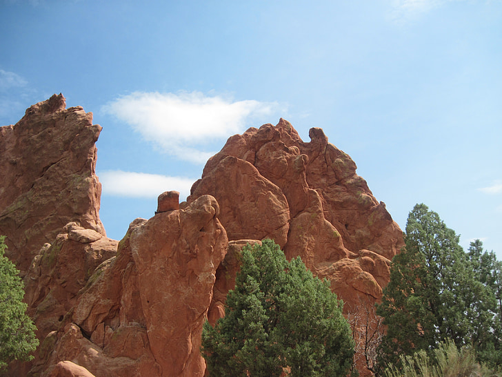 trädgård av gudarna, Colorado springs, trädgård, Rock, naturen, bildandet, geologi