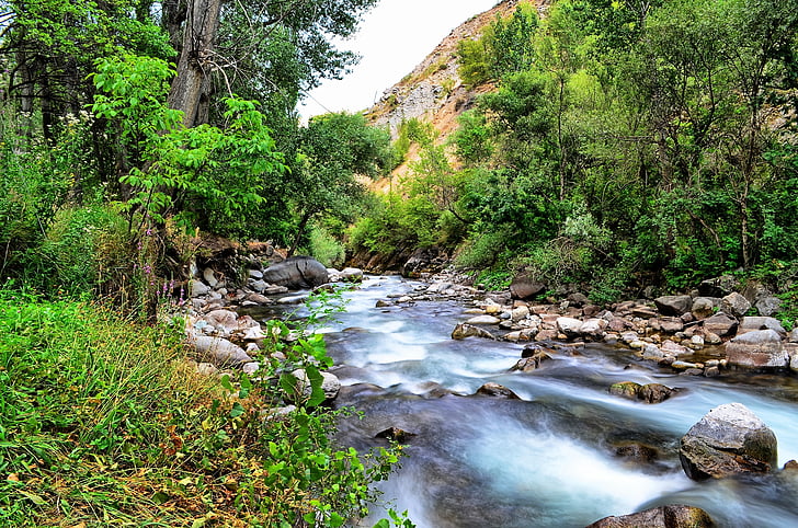floden, landskap, Turkiet, naturen, grön, öppna luft, natur