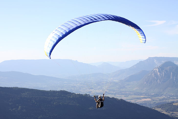 Paragliding, hover, spordiga tegelemiseks, mägi, lennata, ekstreemsport, Sport
