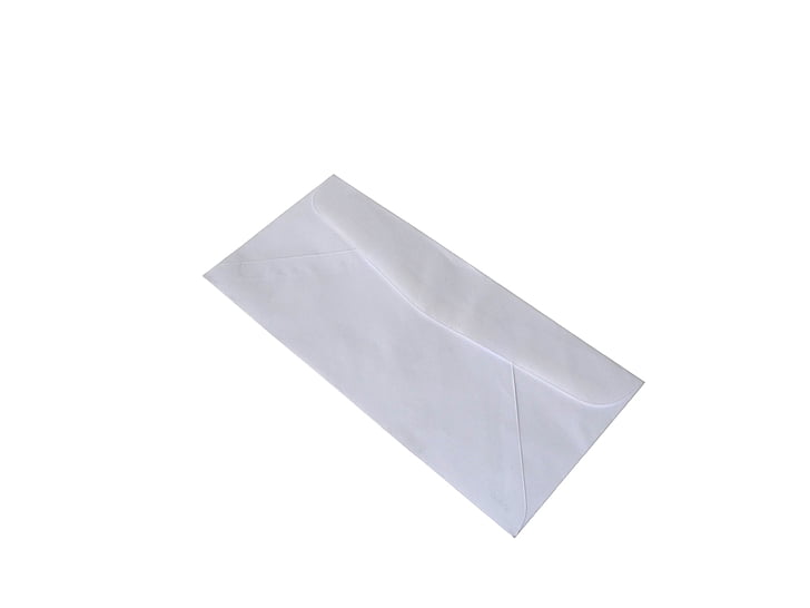 sobre, papel, Branco, artigos de papelaria, saco, único objeto, isolado