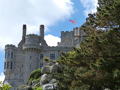Англия, Корнуол, планината, Сейнт Майкъл, замък, крепост, исторически