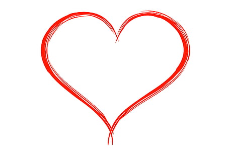 hjärtat, Alla hjärtans dag, Kärlek, känsla, lycka, kär i, färgglada hjärta