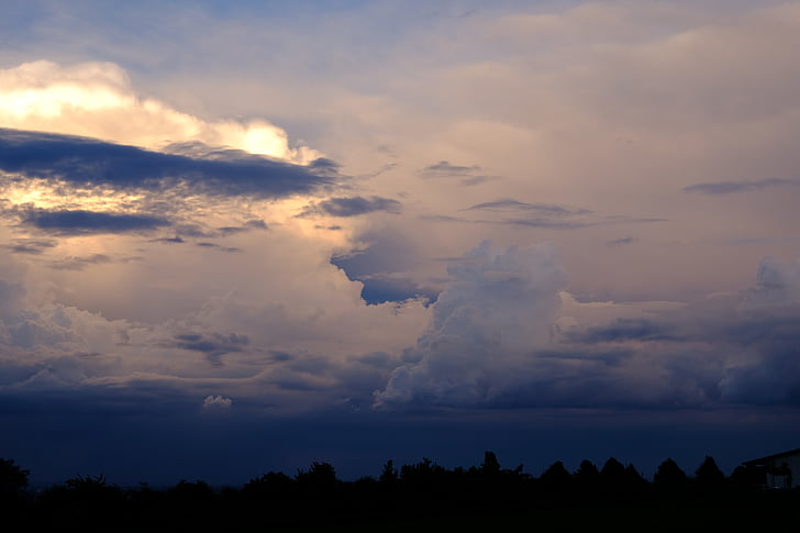 폭풍 구름, 뇌우, 구름, 스카이, 폭풍, 자연, 어두운 구름