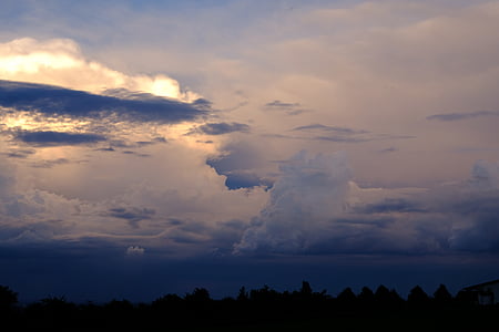 буреносни облаци, Гръмотевична Буря, облаците, небе, буря, природата, тъмни облаци