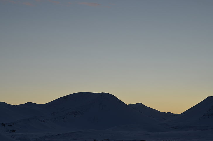 landschap, fotografie, berg, achter, Gouden, uur, Bergen