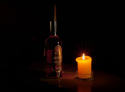 liquore, Rum, aperitivo, deposito di grano, Sasse, a lume di candela, alcol