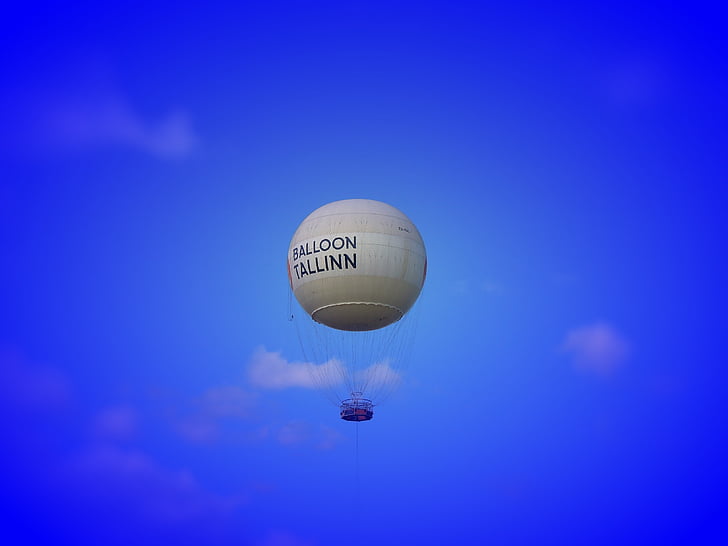 quả bóng, Tallinn, Estonia, bầu trời, màu xanh, cảnh quan, mùa hè