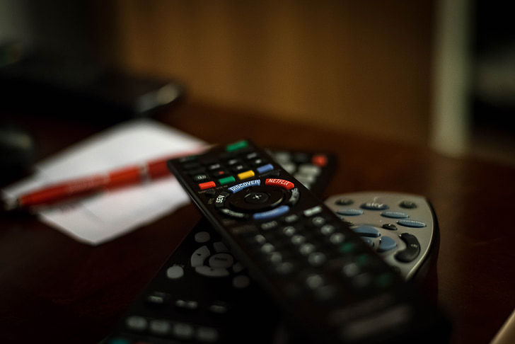 tv, television, table, buttons, technology, channel, entertainment