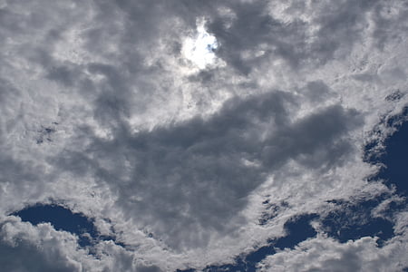 den s, zataženo, modrá, Příroda, počasí, Cloud - sky, obloha