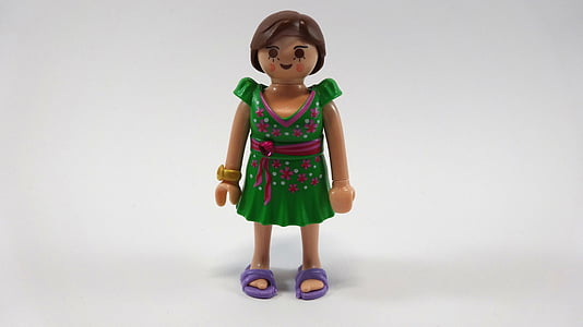 kvinna, klänning, leksaker, Playmobil
