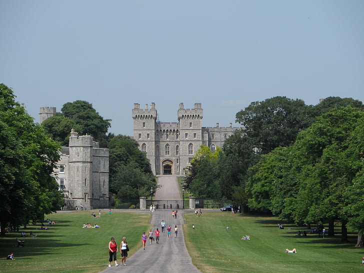 Castelo de Windsor, Castelo, arquitetura, Inglaterra, entrada, Fortaleza