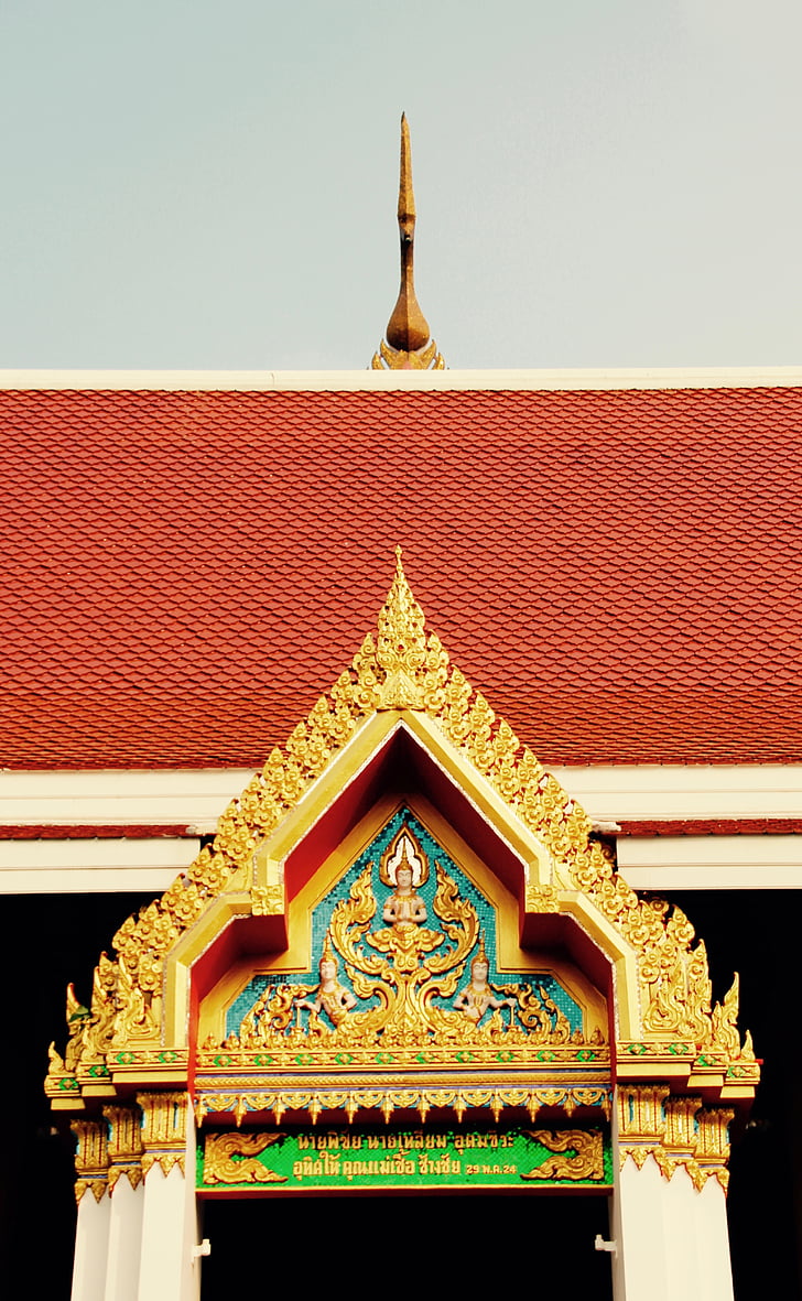 Tailândia, Banguecoque, Templo de, telhado, Ásia, Palácio, edifício