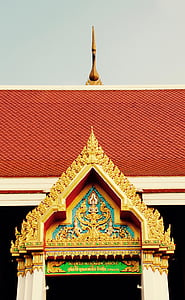 Таиланд, Бангкок, Храм, Крыша, Азия, Дворец, здание
