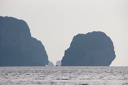 泰国, 岩石, 自然, 海, 水, 假日, 视图