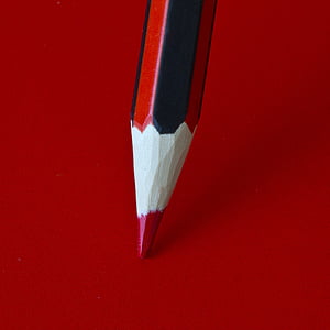 vermell, negre, color, llapis, encara, elements, coses