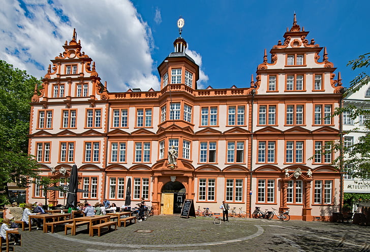 labs kalns muzejs, Mainz, Sachsen, Vācija, Eiropa, vecā ēka, Vecrīgā
