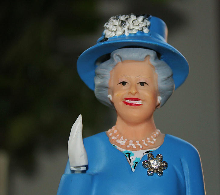 Königin, Abbildung, Welle, England, Blau, Elizabeth