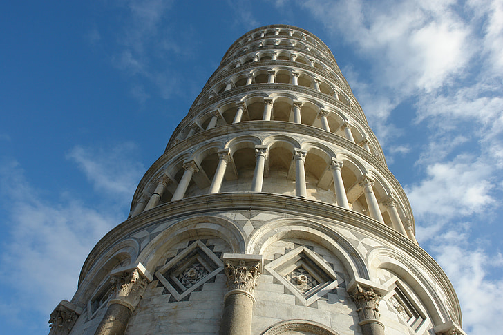 tårnet, arkitektur, Italia, monument, tårnet i pisa