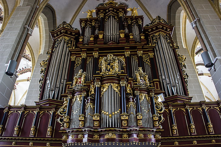 Iglesia, arquitectura, edificios, órgano, órgano de la iglesia, órgano de tubos, Catedral