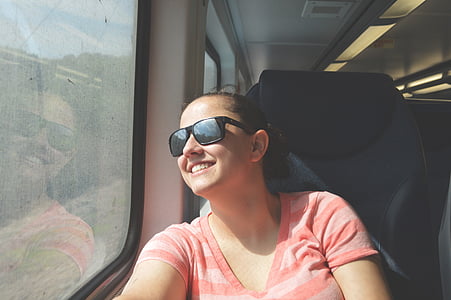 γυναίκα, τρένο, θηλυκό, τρόπος ζωής, ταξίδια, εισιτήριο, Τουρισμός