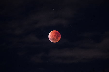 krvi, mesiac, oblaky, spln, Sky, Astronómia, noc