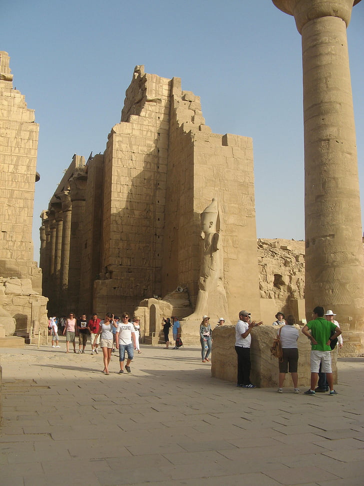 Egipte, ruïnes, faraó, pedra, egipci, mobles, escultura