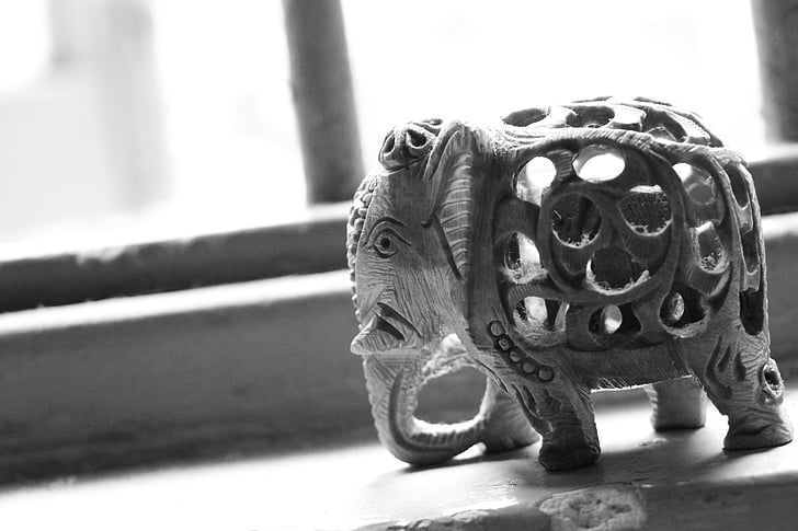 Elephant, patsas, sisustus, kulttuuri, uskonto, Aasia, veistos