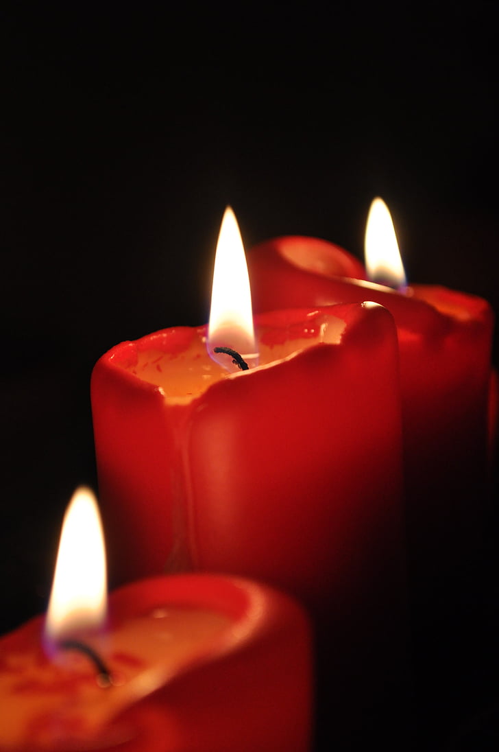 christmas, candles, advent, christmas time, mood, decoration, red