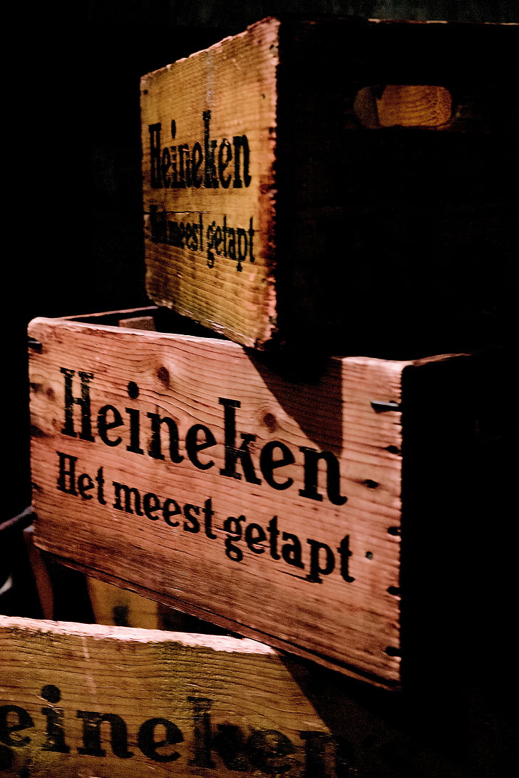 Amsterdam, cerveza, caja de cerveza, madera, bebida alcohólica, alcohólica, fábrica de cerveza