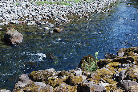 fiume di color salmone, cappuccio del supporto, Oregon