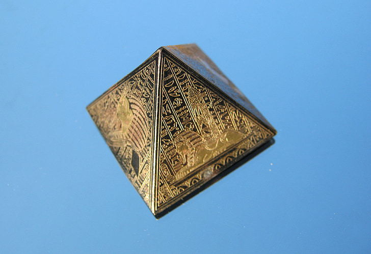 pyramid, model, egyptian, decorated, travel, africa, ornament