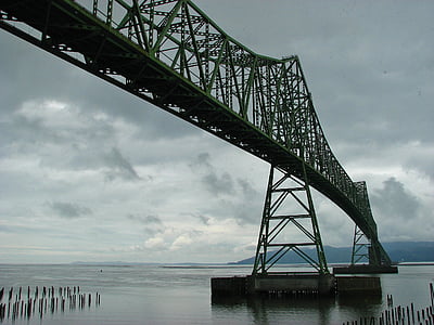 pont, fleuve Columbia, Oregon, Washington, Astoria