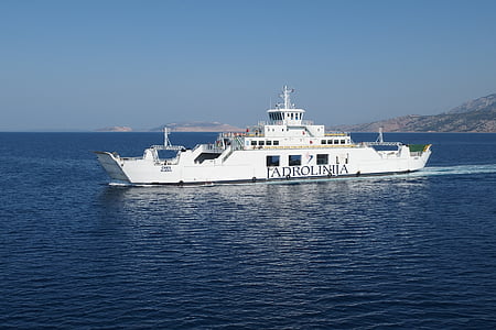 Ferry, Croatie (Hrvatska), navire, mer Adriatique, eau